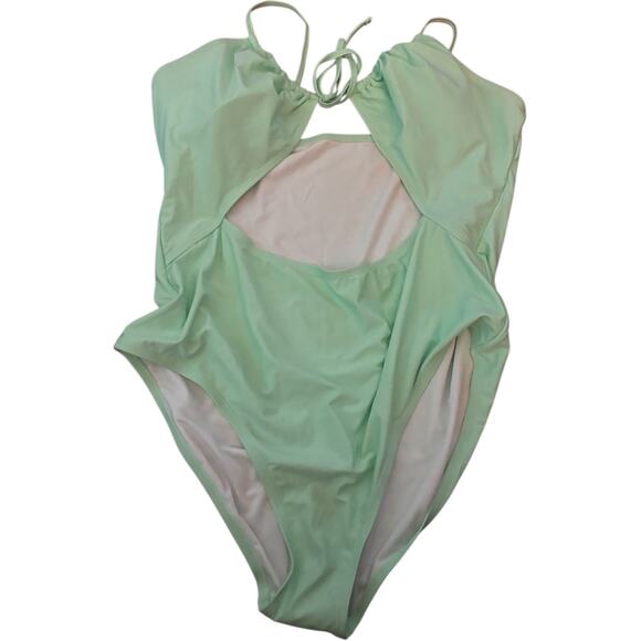 Summer Crush Juniors Size 2X Mint Green One Piece Swimsuit, NWT - Picture 2 of 2